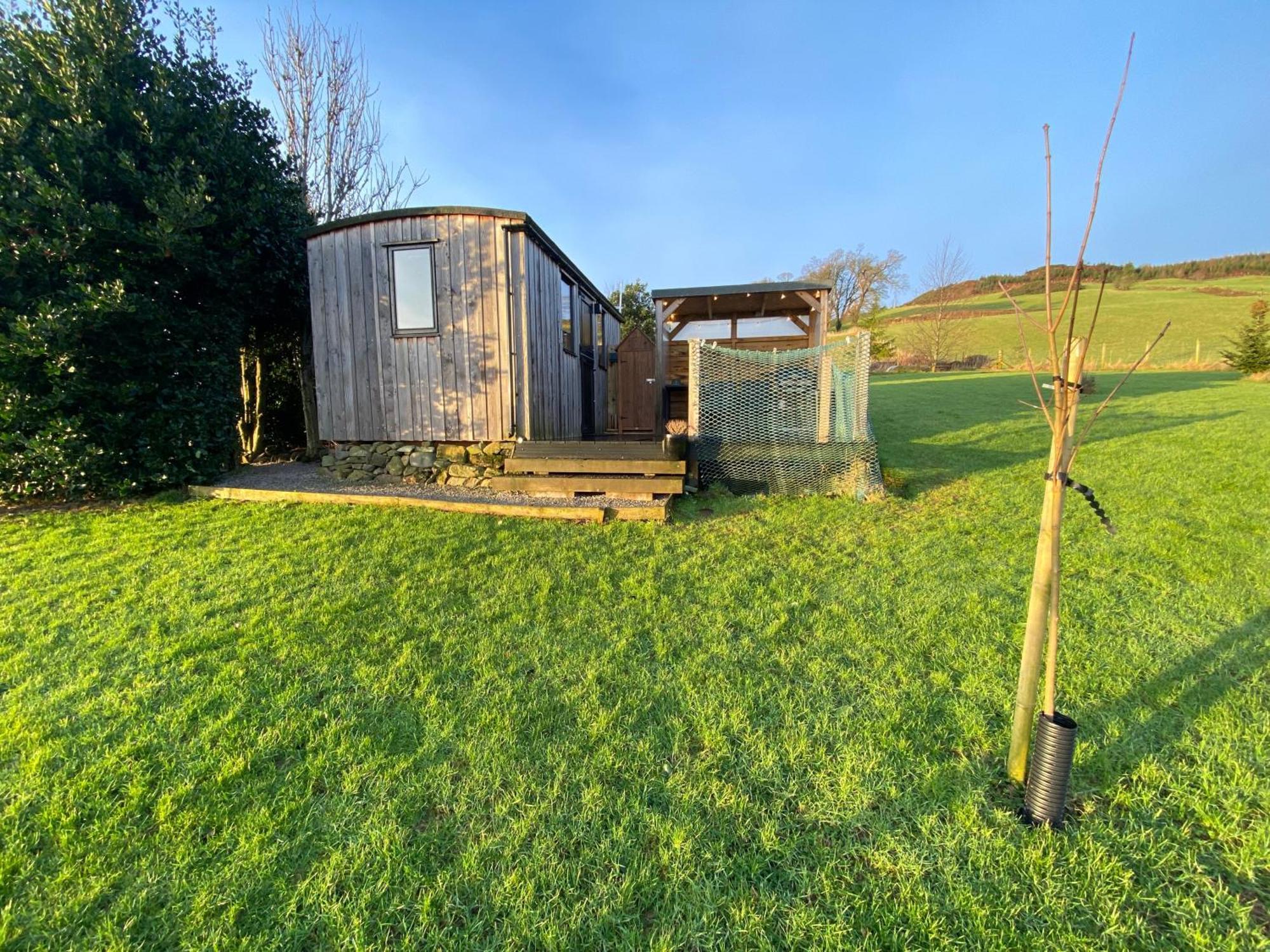 Stunning Shepherds Hut Rural Bliss Dumfries Buitenkant foto