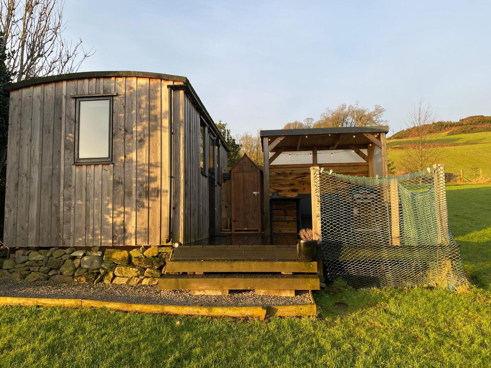 Stunning Shepherds Hut Rural Bliss Dumfries Buitenkant foto