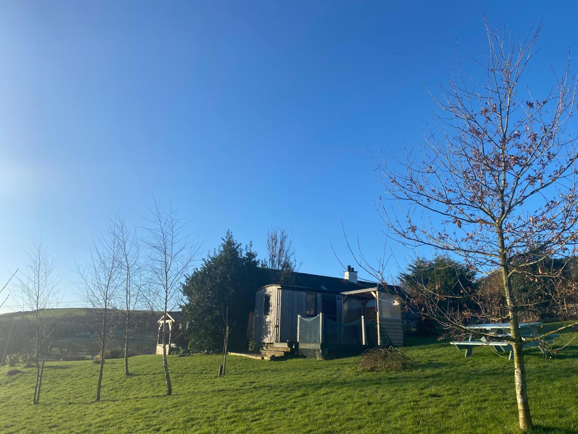 Stunning Shepherds Hut Rural Bliss Dumfries Buitenkant foto